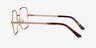 Bettina Rose Gold MetalEyeglass Frames from EyeBuyDirect, Side View