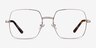 Bettina Silver MetalEyeglass Frames from EyeBuyDirect, Front View