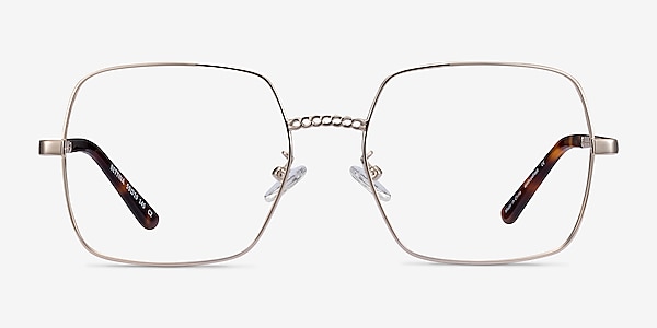 Bettina Silver Metal Eyeglass Frames