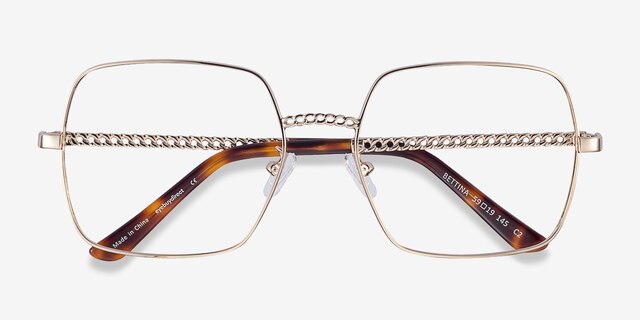 Bettina Silver MetalEyeglass Frames from EyeBuyDirect, Closed View
