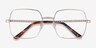 Bettina Silver MetalEyeglass Frames from EyeBuyDirect, Closed View