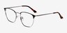 Codex Black Silver MetalEyeglass Frames from EyeBuyDirect, Angle View