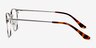 Codex Black Silver MetalEyeglass Frames from EyeBuyDirect, Side View