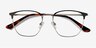 Codex Black Silver MetalEyeglass Frames from EyeBuyDirect, Closed View