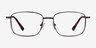 Costin Dark Gunmetal MetalEyeglass Frames from EyeBuyDirect, Front View