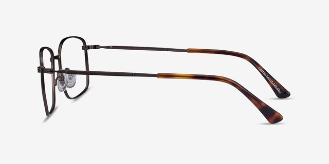 Costin Dark Gunmetal MetalEyeglass Frames from EyeBuyDirect, Side View