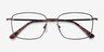 Costin Dark Gunmetal MetalEyeglass Frames from EyeBuyDirect, Closed View