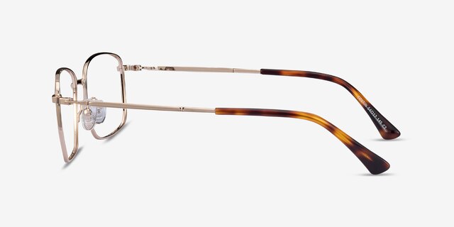 Costin Gold MetalEyeglass Frames from EyeBuyDirect, Side View