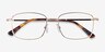 Costin Gold MetalEyeglass Frames from EyeBuyDirect, Closed View