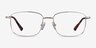 Costin Silver MetalEyeglass Frames from EyeBuyDirect, Front View