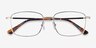 Costin Silver MetalEyeglass Frames from EyeBuyDirect, Closed View