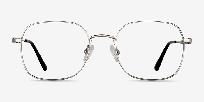 Index Silver Black Métal Montures de lunettes de vue d'EyeBuyDirect