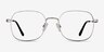 Index Silver Black MetalEyeglass Frames from EyeBuyDirect, Front View