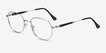 Index Silver Black MetalEyeglass Frames from EyeBuyDirect, Angle View