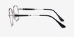 Index Silver Black MetalEyeglass Frames from EyeBuyDirect, Side View