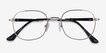 Index Silver Black MetalEyeglass Frames from EyeBuyDirect, Closed View