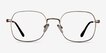 Index Gold Tortoise MetalEyeglass Frames from EyeBuyDirect, Front View