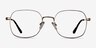 Index Gold Tortoise MetalEyeglass Frames from EyeBuyDirect, Front View