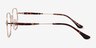 Index Gold Tortoise MetalEyeglass Frames from EyeBuyDirect, Side View