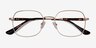 Index Gold Tortoise MetalEyeglass Frames from EyeBuyDirect, Closed View