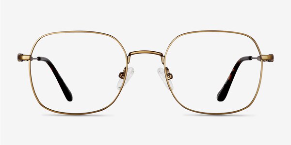 Index Bronze Tortoise Métal Montures de lunettes de vue