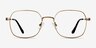 Index Bronze Tortoise MétalMontures de lunettes de vue d'EyeBuyDirect, Vue de Face