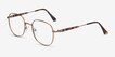 Index Bronze Tortoise MetalEyeglass Frames from EyeBuyDirect, Angle View