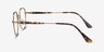 Index Bronze Tortoise MétalMontures de lunettes de vue d'EyeBuyDirect, Vue de Côté