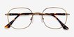Index Bronze Tortoise MetalEyeglass Frames from EyeBuyDirect, Closed View
