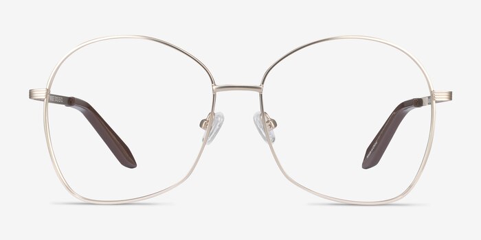 Bridget Doré Métal Montures de lunettes de vue d'EyeBuyDirect