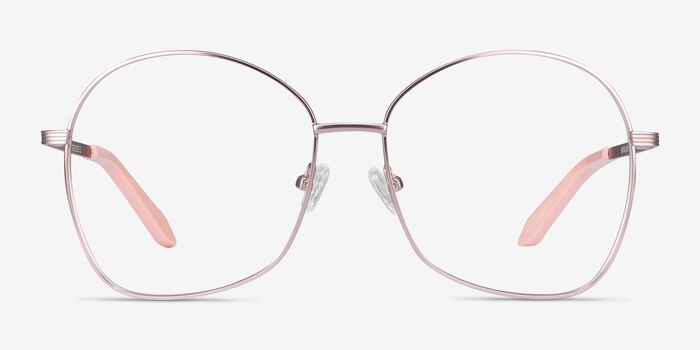 Bridget Pink Metal Eyeglass Frames from EyeBuyDirect