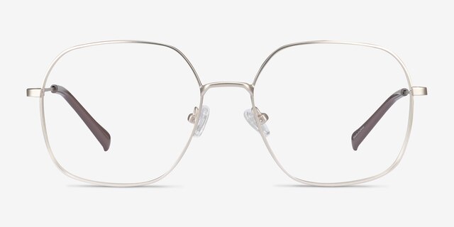 Reality Gold MetalEyeglass Frames from EyeBuyDirect, Front View