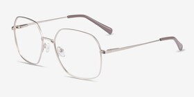 Reality Doré Métal Montures de lunettes de vue d'EyeBuyDirect, Vue d'Angle