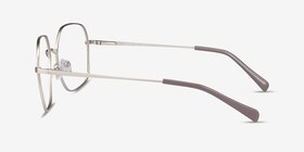 Reality Doré Métal Montures de lunettes de vue d'EyeBuyDirect, Vue de Côté