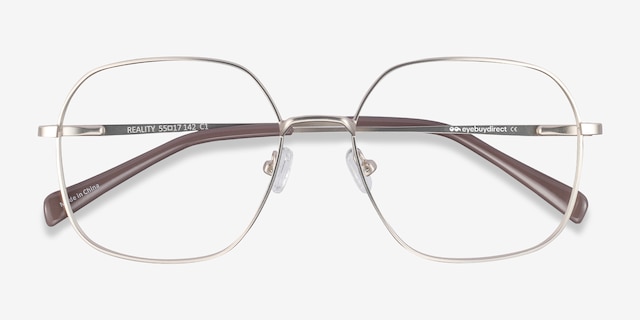 Reality Gold MetalEyeglass Frames from EyeBuyDirect, Closed View