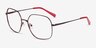 Reality Copper MetalEyeglass Frames from EyeBuyDirect, Angle View