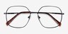 Reality Black MetalEyeglass Frames from EyeBuyDirect, Closed View