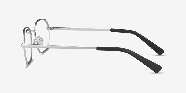 Space Matte Gunmetal MetalEyeglass Frames from EyeBuyDirect, Side View