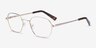 Space Gold MetalEyeglass Frames from EyeBuyDirect, Angle View