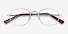 Space Gold MetalEyeglass Frames from EyeBuyDirect, Closed View