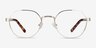 Fantasy Gold Acetate-metalEyeglass Frames from EyeBuyDirect, Front View