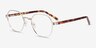 Fantasy Gold Acetate-metalEyeglass Frames from EyeBuyDirect, Angle View