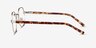 Fantasy Gold Acetate-metalEyeglass Frames from EyeBuyDirect, Side View