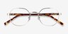 Fantasy Gold Acetate-metalEyeglass Frames from EyeBuyDirect, Closed View
