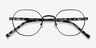 Fantasy Black Acetate-metalEyeglass Frames from EyeBuyDirect, Closed View