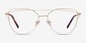 Surprise Matte Gold MétalMontures de lunettes de vue d'EyeBuyDirect, Vue de Face