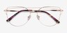 Surprise Matte Gold MétalMontures de lunettes de vue d'EyeBuyDirect, Vue Rapprochée