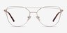 Surprise Matte Light Gold MétalMontures de lunettes de vue d'EyeBuyDirect, Vue de Face