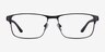 Special Gunmetal Carbon-fiberEyeglass Frames from EyeBuyDirect, Front View