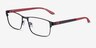 Special Black Red Carbon-fiberEyeglass Frames from EyeBuyDirect, Angle View